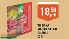 TK DANA MACAR SALAM DİLİMLİ 50 G TK DANA MACAR SALAM DİLİMLİ 50 G